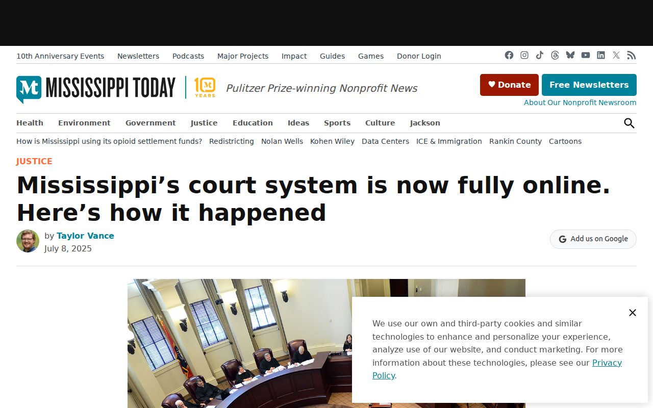 Smith County court records Mississippi electronic courts access update