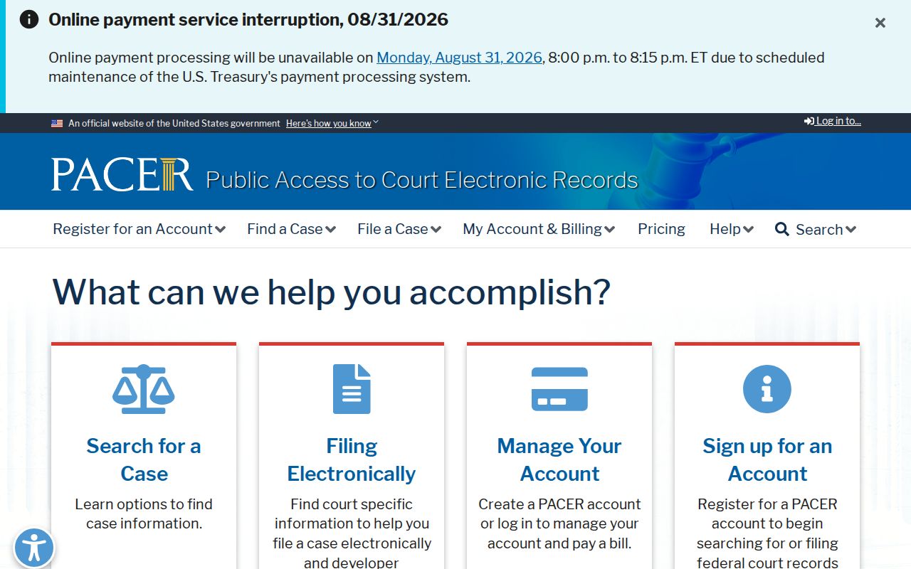 Smith County criminal court docket PACER federal access