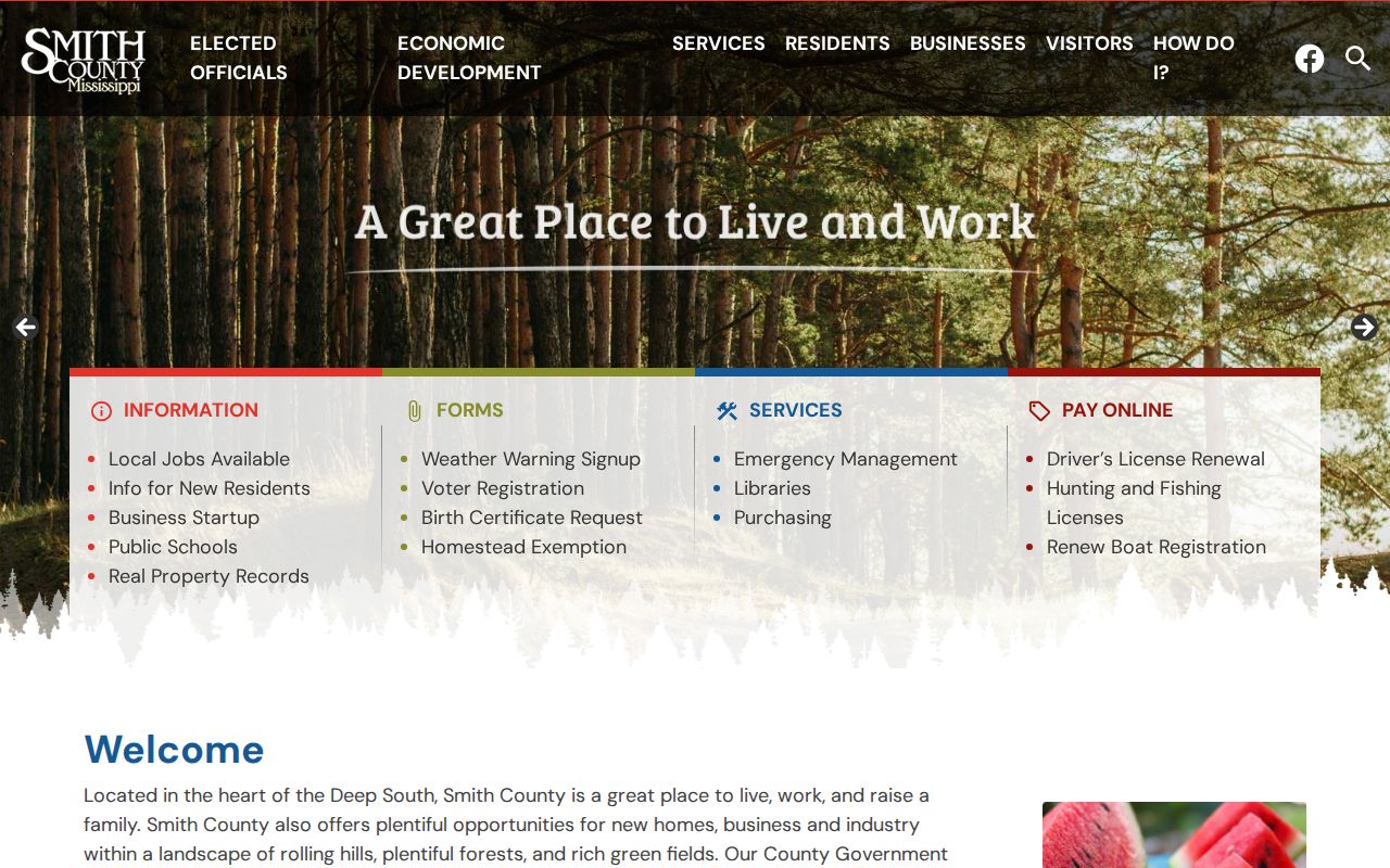 Smith County court docket official county home page