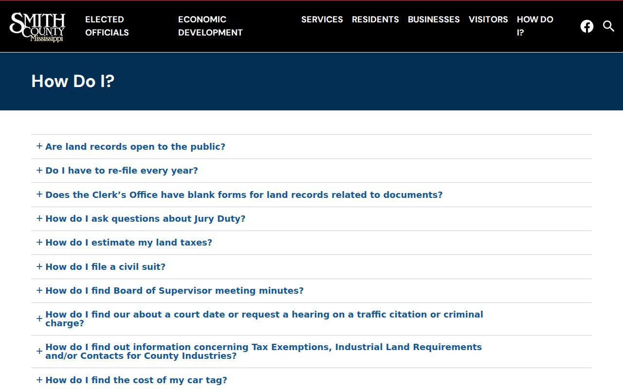 Smith County court docket county help hub