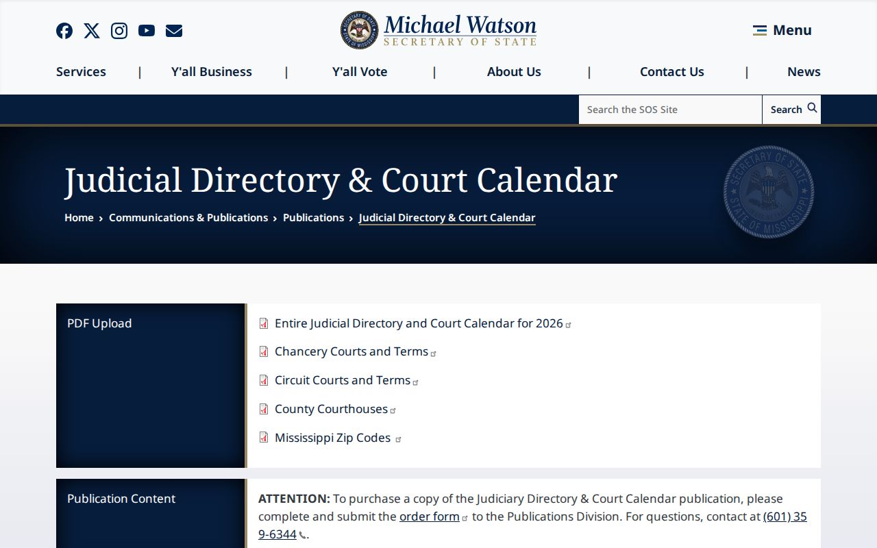 Smith County court docket judicial directory calendar source